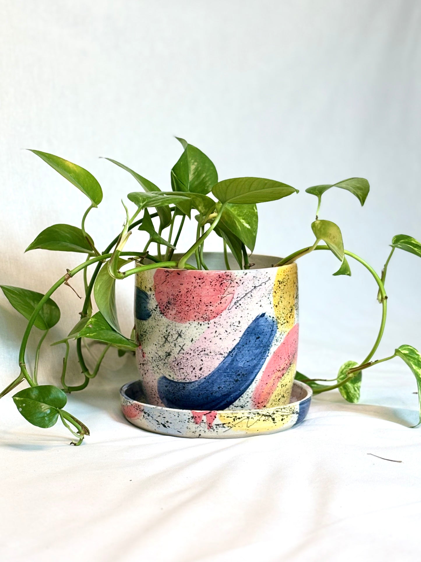 Summer Canvas Planter with Drip Tray