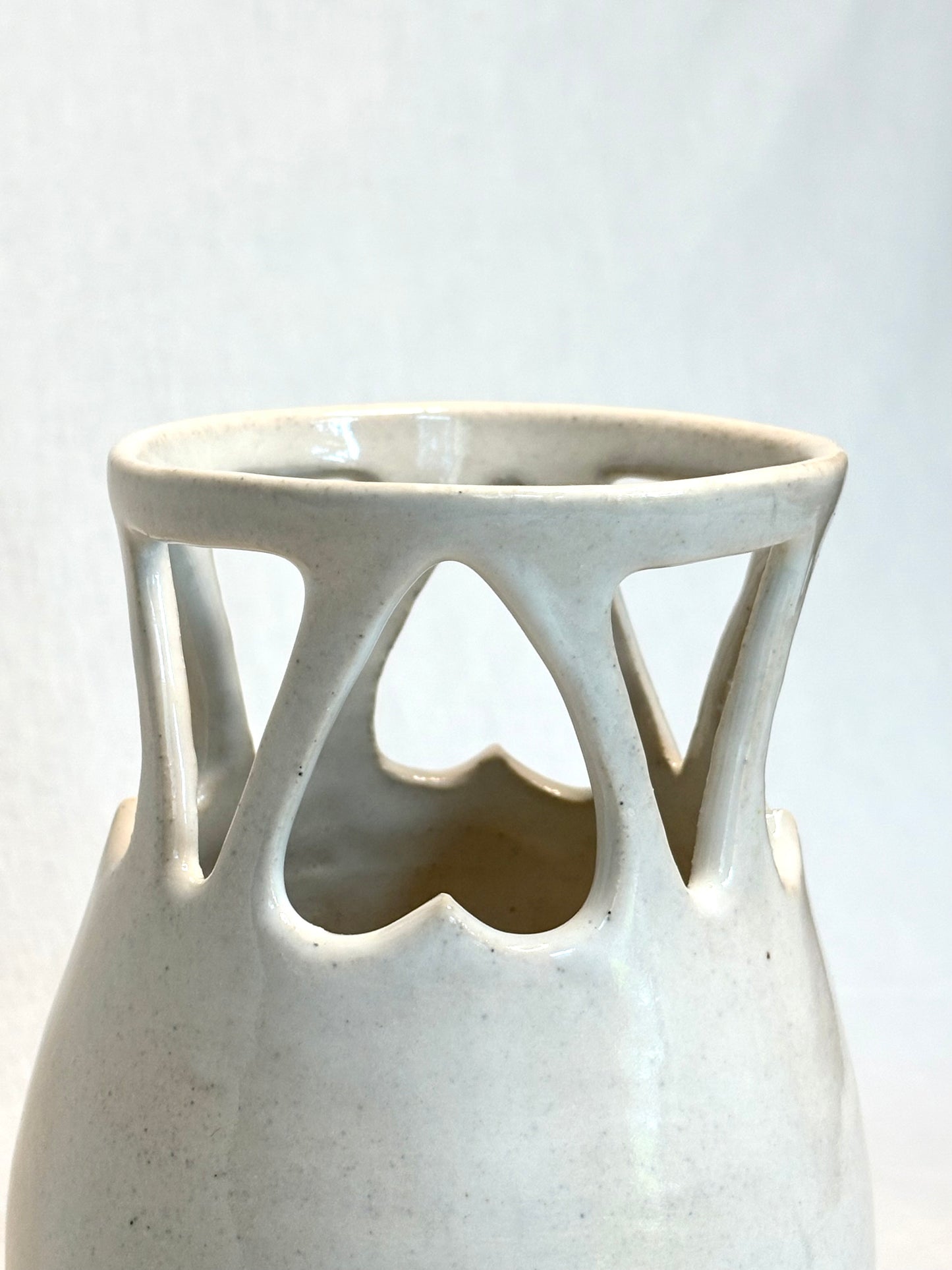 Eggshell White Spray Vase