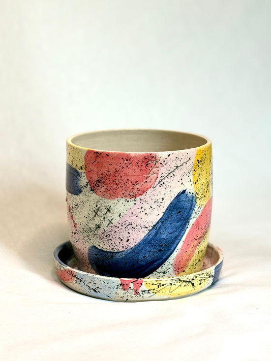 Summer Canvas Planter with Drip Tray