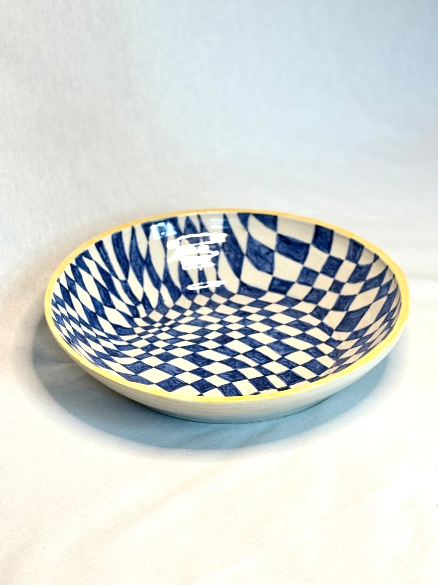 Large Checkered Platter
