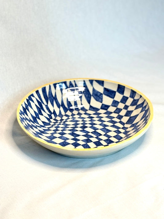 Large Checkered Platter