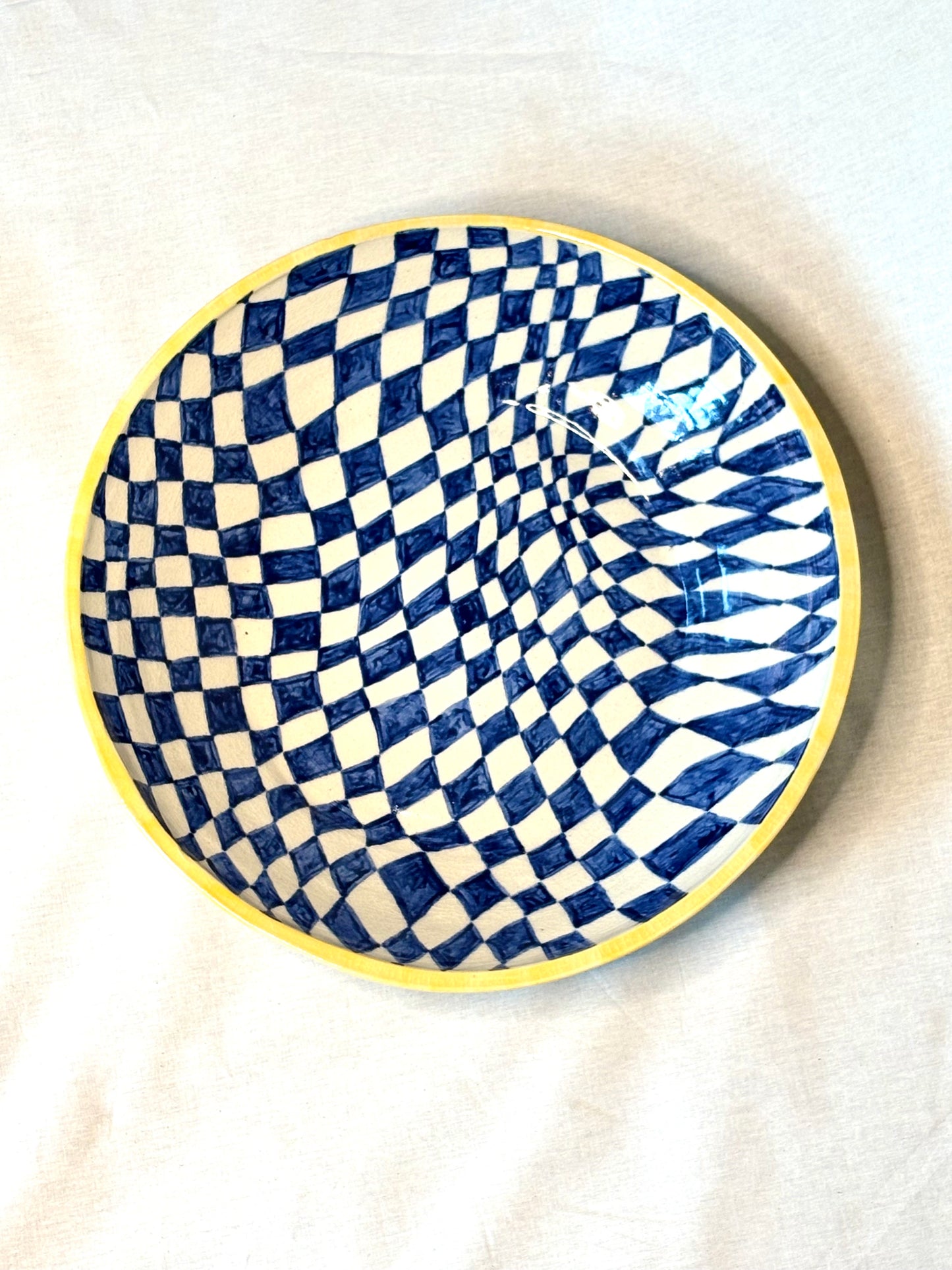 Large Checkered Platter